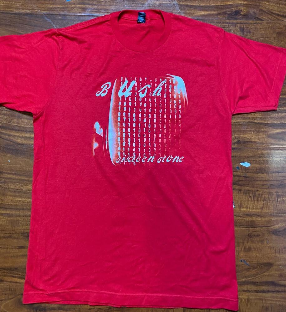 BUSH Gavin Rossdale SIXTEEN STONE Red Graphic Tee  SZ M-NWOT Unisex T-Shirt XXXXL