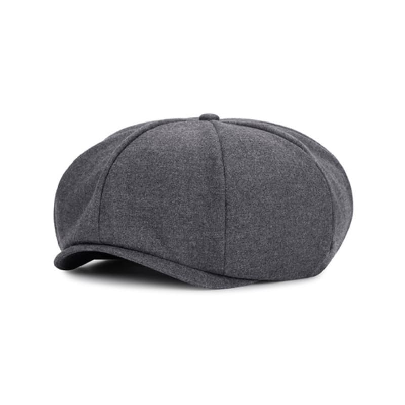 VARZAR Logo Easy Fit Newsboy Cap Gray
