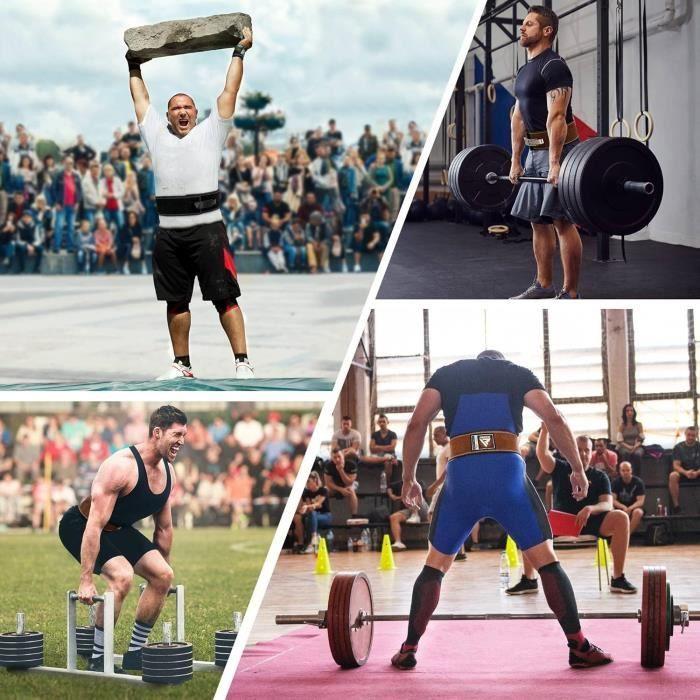 Ceinture de Musculation - RDX - Boucle à Levier - Cuir de Vache - 10 Trous Réglables - 10 mm d'Épaisseur