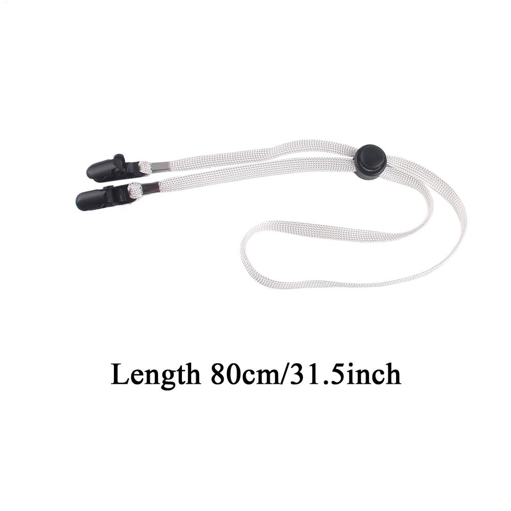 

Hat Clips Cap Retainer With Durable Strap, Safety Wind Clips For Golfing Fishing Boating Sailing Adjustable Windproof Clip білий
