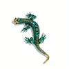 SKEDS Full Rhinestone Chameleon Brooch for Women Unisex Crystal Lizard Pin Banquet Party Backpack Gifts Jewelry Accessories