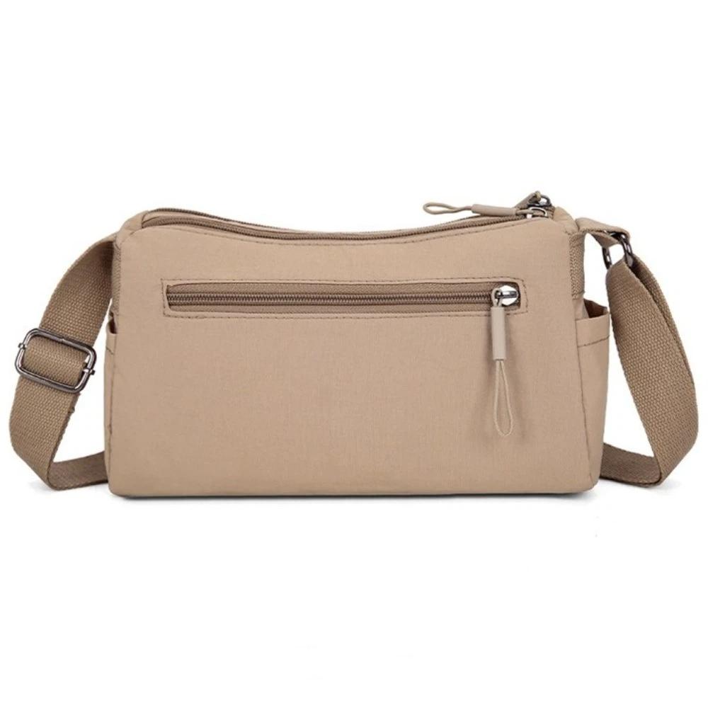New Large Capacity Crossbody Bag Nylon Lightweight Shoulder Bag Multi-Compartment Waterproof Ladies Bag Casual