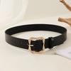 Adjustable PU Leather Belt Retro Jeans Belt Trend Women's Belts  for Jeans Dresses Decoration