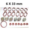 6X22/32MM For BMW M47 M57 Swirl Flaps Repair Delete Seal Kit With Intake Gaskets 11612246949 11617790198 11612245439 11612246945