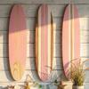 3PCS Summer Theme Wooden Surfboard Ornament Hawaiian Style Ocean Surfboard Decor  Home Wall Decor