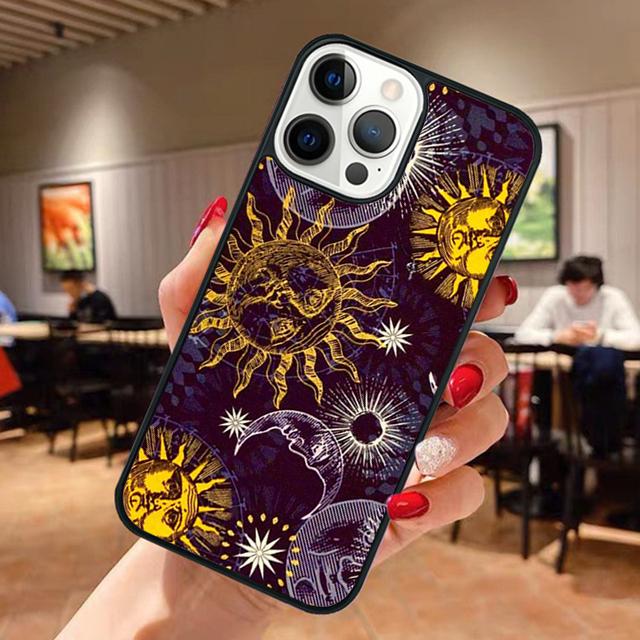 Funny Sun Moon Face Phone Case For Apple iPhone 17 Air Pro Max Plus Coque For iPhone 17 Air 14 15 16 13 12 Max Cover