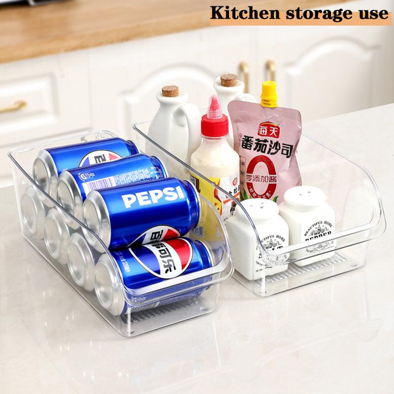 2Pcs/3Pcs/4Pcs Clear Fridge Organizer Open Drawer Snack Storage Box Multifunctional Container For Home