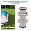 Pool Hose Adapter 1.5in To 1.5in Straight Joint Pool Hose Connector Pool Threaded Hose Connector For Intex
