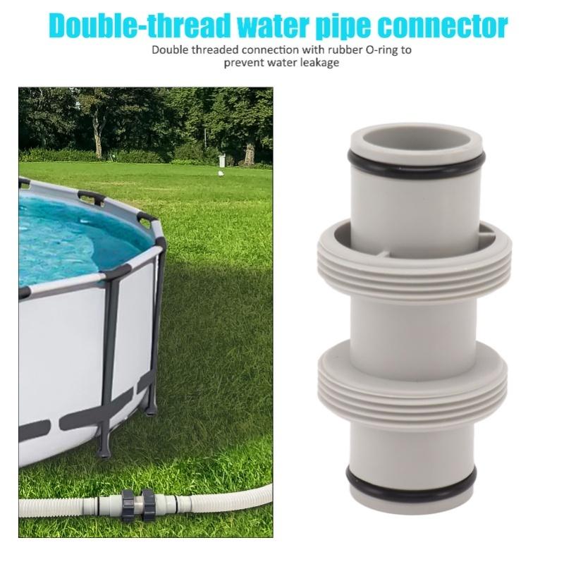 Pool Hose Adapter 1.5in To 1.5in Straight Joint Pool Hose Connector Pool Threaded Hose Connector For Intex