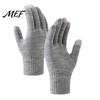Skiing Snowboard Winter Gear Knitted Touchscreen Gloves for Women Men, Warm Five Finger Gloves, Fleece Lined Smartphone Thermal Cold Weather