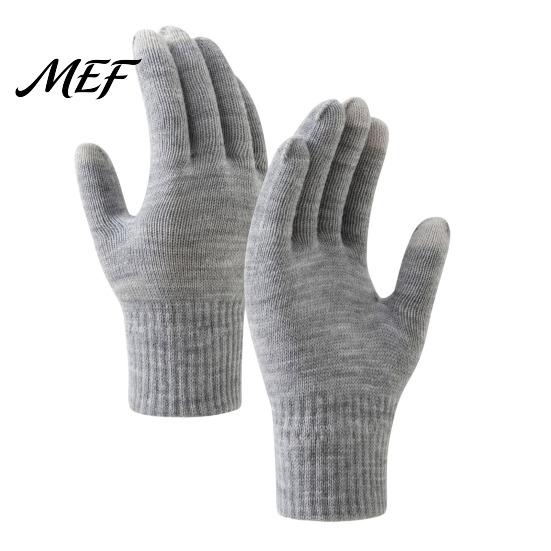 Skiing Snowboard Winter Gear Knitted Touchscreen Gloves for Women Men, Warm Five Finger Gloves, Fleece Lined Smartphone Thermal Cold Weather