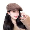 Face Revealing Autumn and Winter Face Revealing Duck Tongue Hat Korean Style Retro Fashion Reverse Wearing Literary Painter Hat