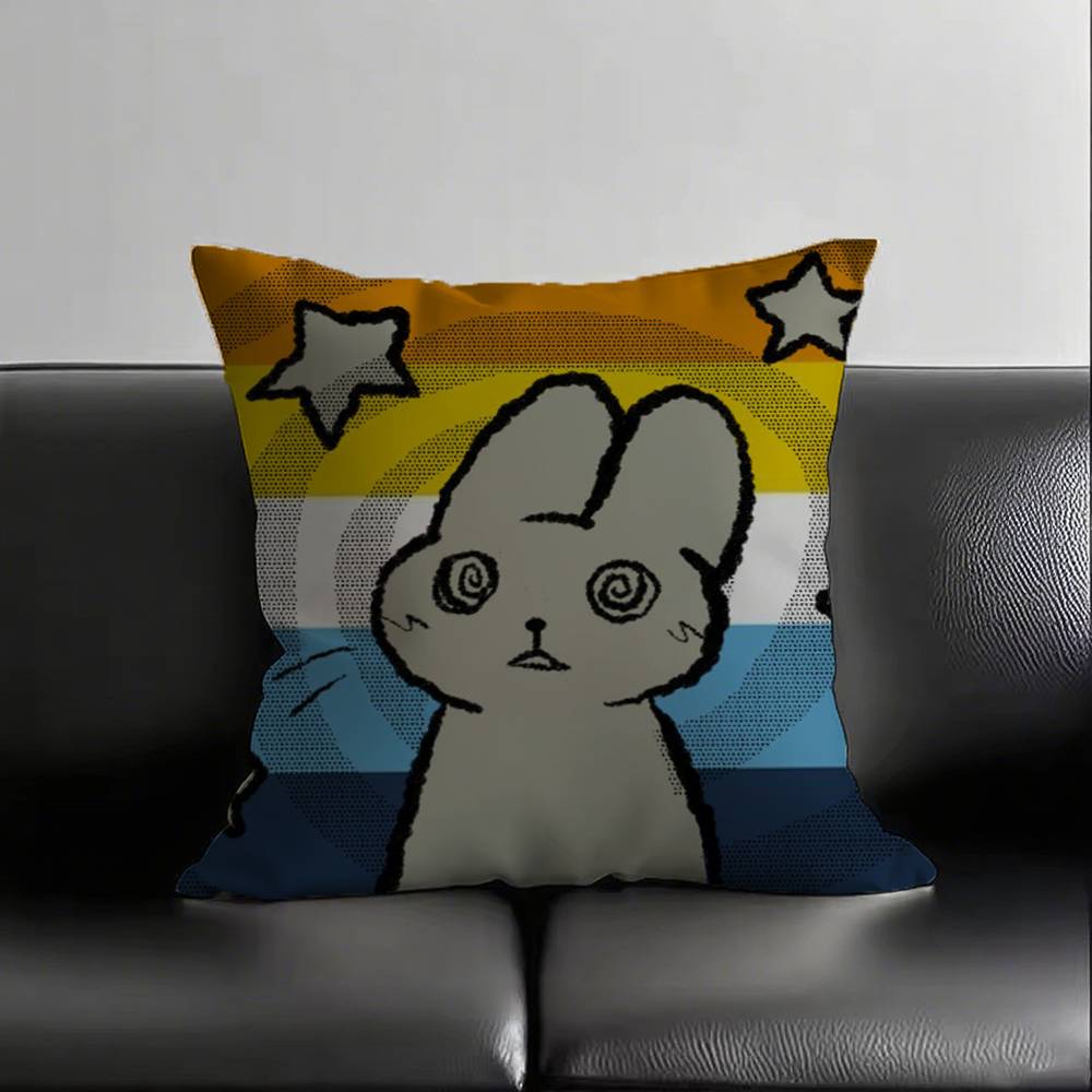 1pc Aroace Pride Pillow Case Square Bedroom Sofa Leisure Comfort Cushion Car Living Room Home Decoration