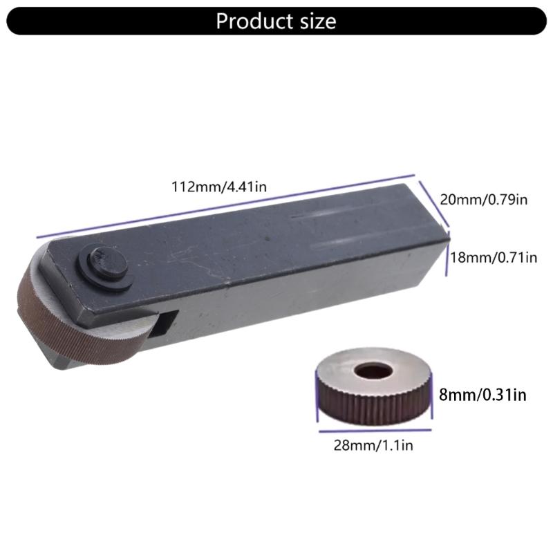 Efficient Precise Engineered Knurling Wheel for Consistent Patterns in Metalwork Suitable for Industrial & Personal Use