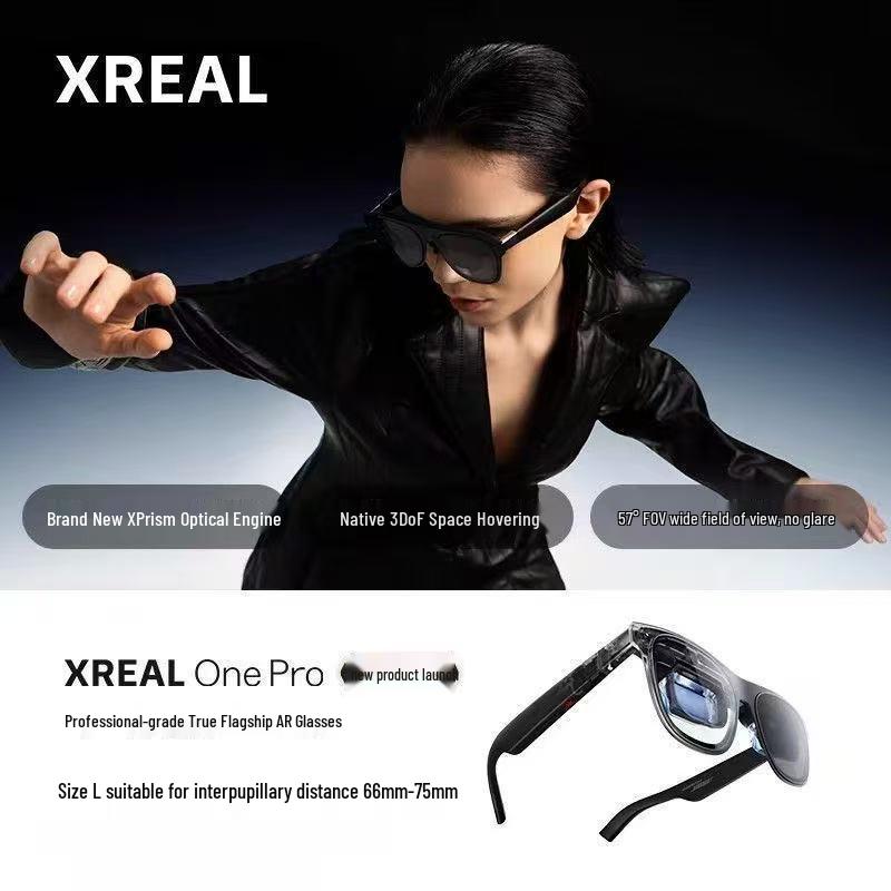 XREAL One Pro AR-Brille mit nativem 3DoF, Space Hovering und der X-Prism Optical Engine der nächsten Generation.