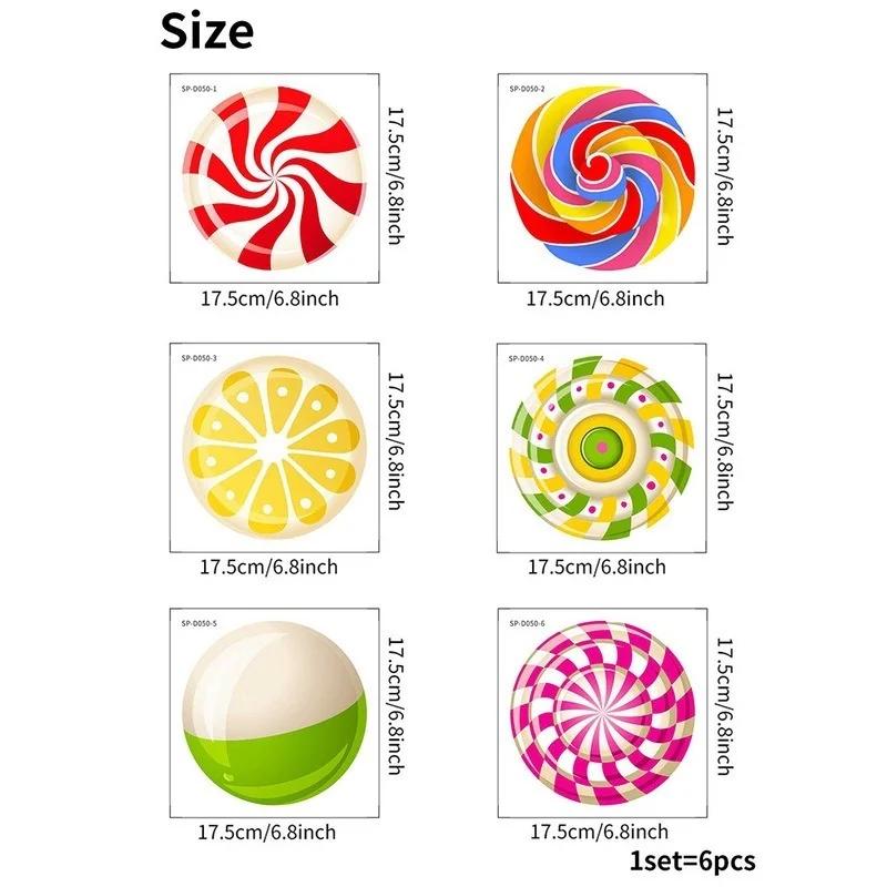 Christmas New Floor Sticker Candy Pattern Living Room Bedroom Floor Decoration Wall Sticker Home Christmas Decoration Sticker