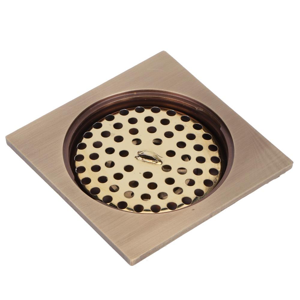 Square Shower Floor Drain Copper Shower Drain European Style Floor Drain  Bathroom