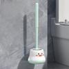 Cute Household Toilet Brush Bathroom Toilet Washroom No Need for Drilling Wall-mounted Toilet Bowl with Base Brush