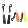 Set of 2 Hook-Attached Safety Whistles for Emergency Situations; Ideal for Outdoor Adventures
