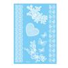 Baizihuahu White Lace Tattoo Sticker for Women, Temporary Face Body Arm, Waterproof Fake Decal Wedding Party Festival