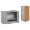 2 Piece Bathroom Cabinet Set HOORN Sonoma Grey