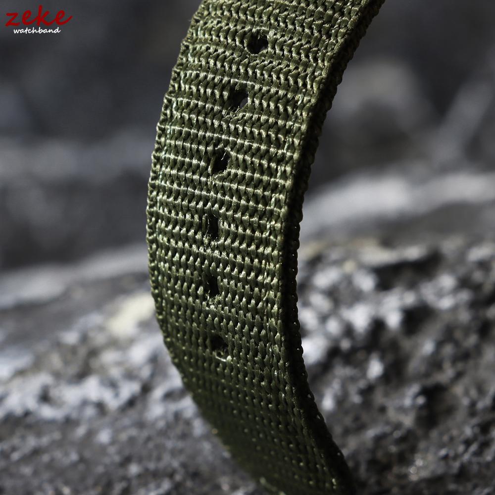 19mm Nylon Watch Strap for Casio FT-500WC Black Green Brown Bracelet Canvas Leather Breathable Sports Wrist Band for Men Women
