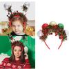 Festival Plastic Santa Ball Headdress Fashion Hair Band For Christmas Costume Party Family Gathering Unisex Wear