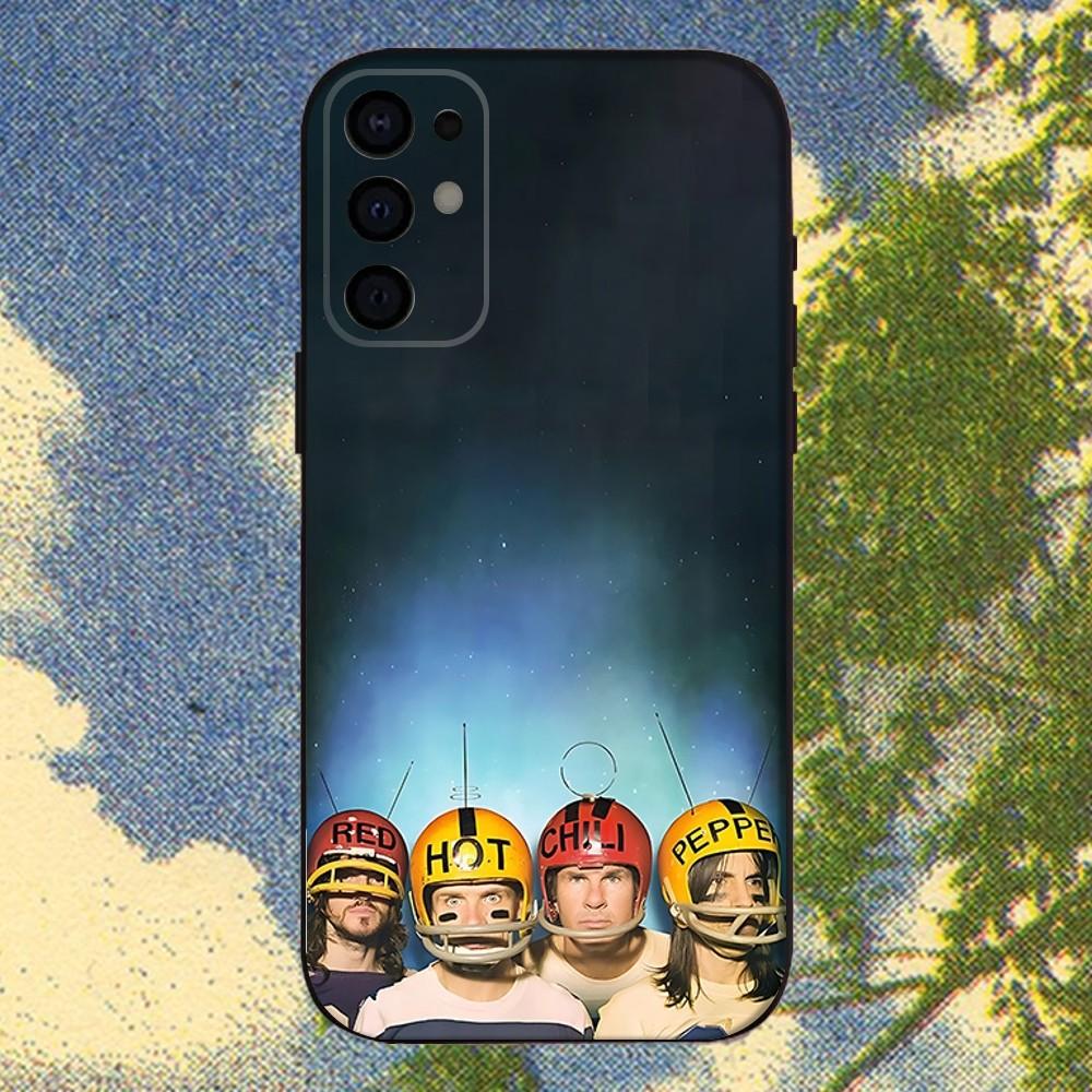 R-Red Hot C-Chili Peppers Band Phone Case For Samsung S25,S24,S21,S22,S23,S30,Ultra,S20,Plus,Fe,Lite,Note,10,9,5G Black Cover