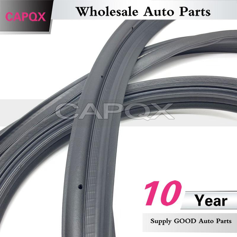 CAPQX For Honda Fit Jazz 2003-2019 Rear Door Weatherstrip Tailgate Rubber Seal Tail Door Sealing Strip Trunk Seal Strip