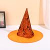 Oxford Fabric Witch Hat Halloween Wizard Cap Spooky Spiderweb Pointed Party Costume Accessories