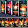 Schöne Meerespalmen Klare Handyhülle Für Iphone 17 Air 16 Pro Max 15 Pro 14 Plus 17E 16E 11 13 12 Mini Hüllen Cases F