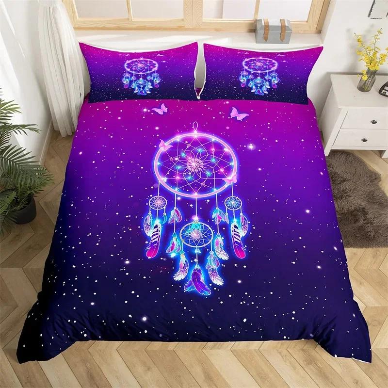 Bohemian Traumfänger Bettwäsche-Set Exotisches Galaxie Bettwäsche-Set Sternbild Twin King Deckenbezug Für Mädchen Teenager Zimmer Dekoration