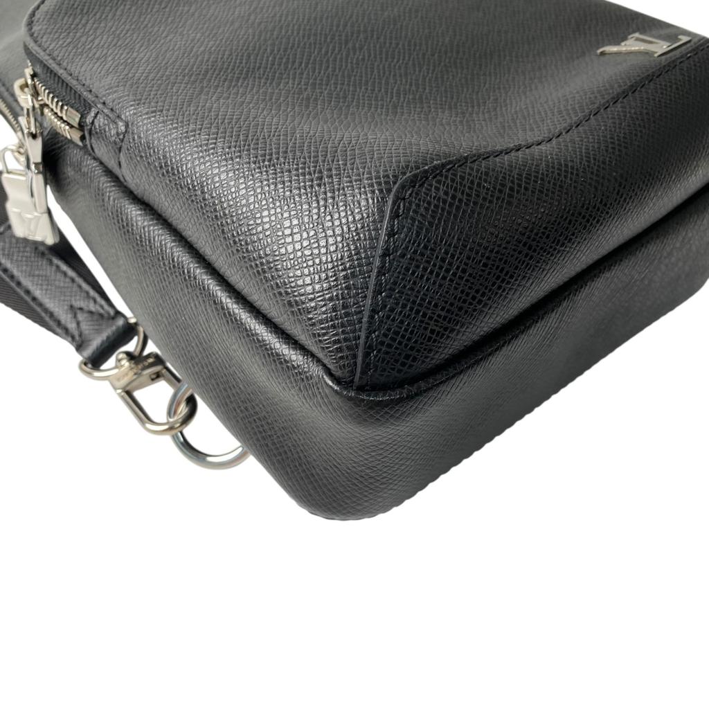 Used LOUIS VUITTONbody Bag Black PVC Mens