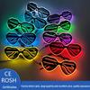Heart-Shaped LED Luminous Party Sunglasses