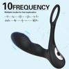 Double Ring Warming Prostate 10 Frequency Rear Court Massager for