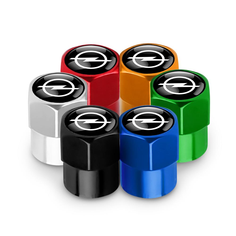 4pcs Car Badge Wheel Tires Valve Caps Metal Tyre Dust Cover For Opel OPC Astra G H J K F Insignia Corsa Mokka Vectra Accessories EZ8