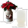 Mushroom Vase Resin Silicone Mold Christmas Decor Mushroom Flower Pot Concrete Mould Christmas Gift Mushroom Vase Gypsum Molds