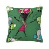 Invaders Zims Cartoon Art Pillow Cover Cushion Cover Soft Graphic Pillow Case Trendy Pillowcases For Chair Sofa Home Decoration