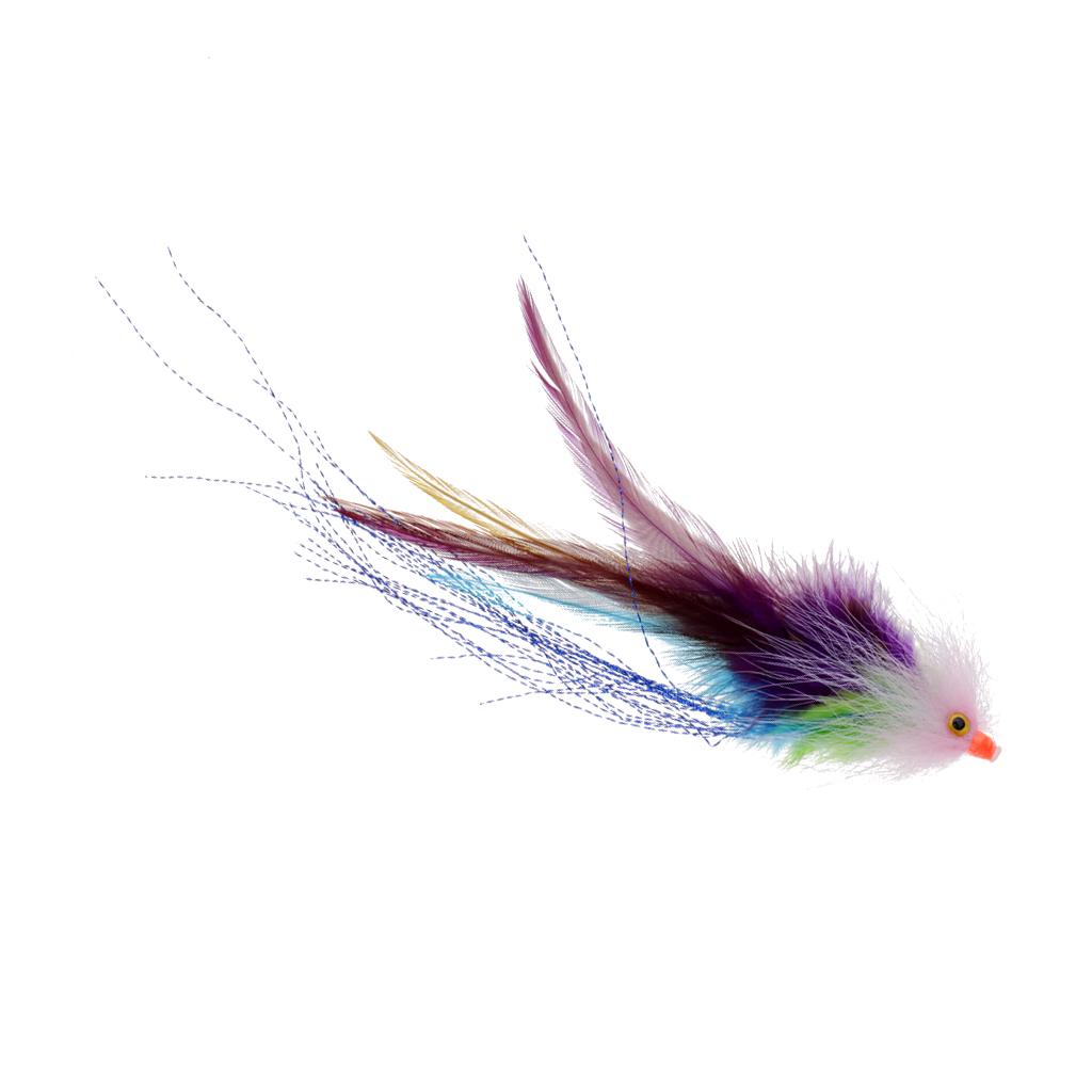 Fly Fishing Saltwater Flie Streamer Steelhead Salmon Striper Pike Trout Simulation Flies Lure for Freshwater Lake River