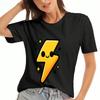 Letunisex Rock And Roll Unisex Baumwoll-T-Shirt, Hochwertiger Baumwoll-Druck, Langlebig, Entspannte Mode, Mit einer humorvollen Toilettenpapierrollen-Grafik,