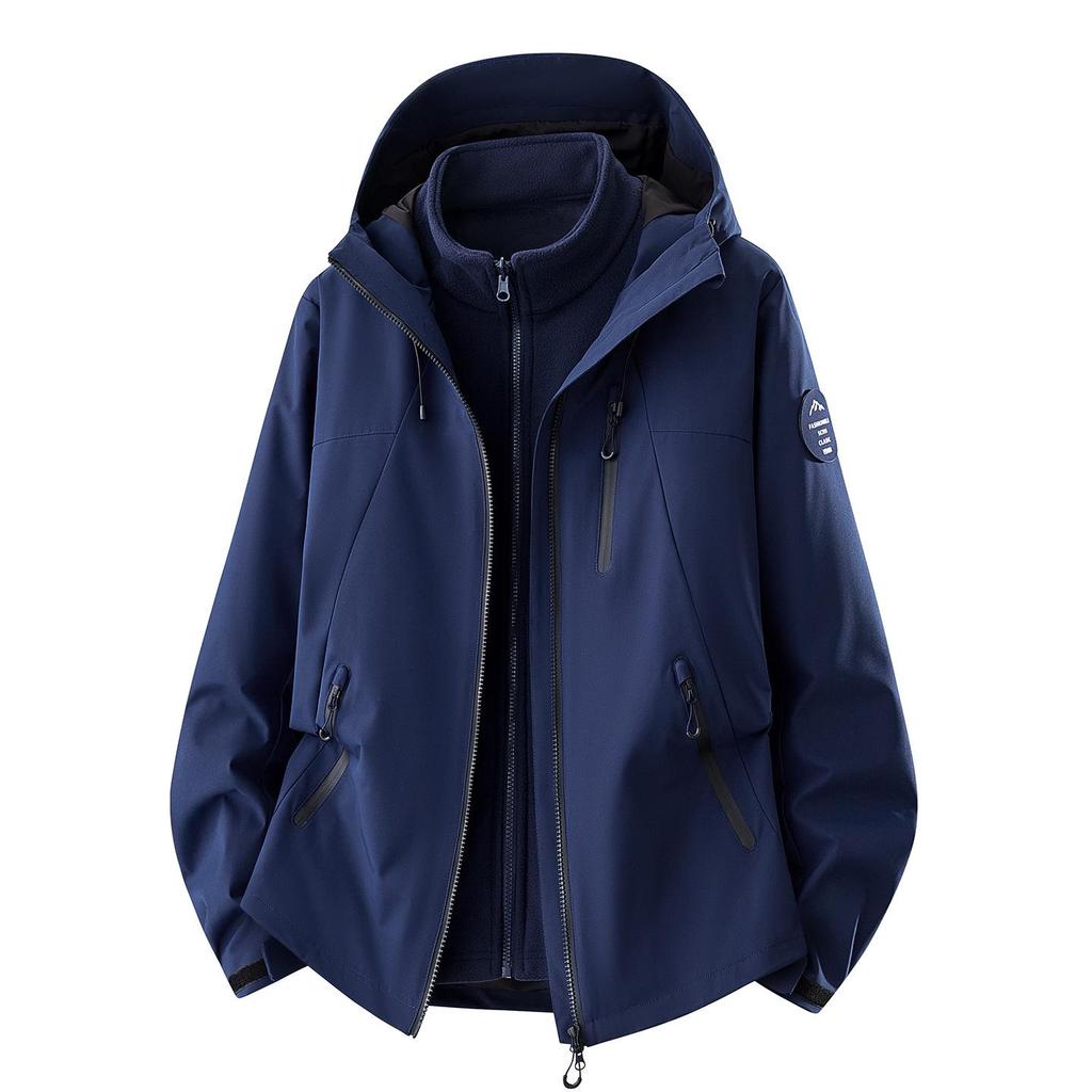 High-Quality Men's 3-in-1 Windproof Waterproof Warm Mountaineering Jacket