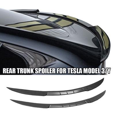 Vhodné pro Tesla Model 3 Y Příslušenství Spoiler Zadní Kufr Ocasní křídlo ABS Uhlíkové vlákno Lesklá černá Vnější úprava