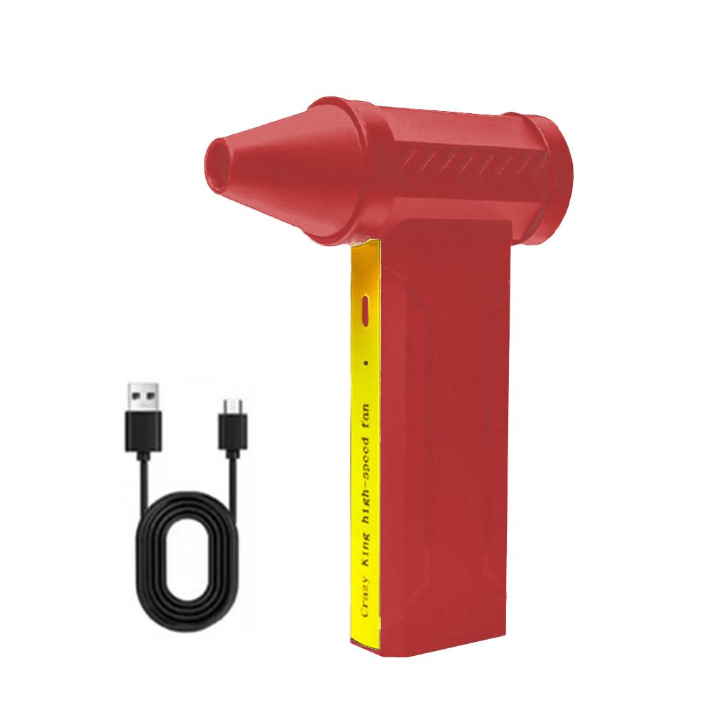 

160000rpm Turbofan Brushless Motor Electric Air Blower Powerful Snow Blower High-speed Dust Fan Mini Turbo Jet Fan Car Dryer красный