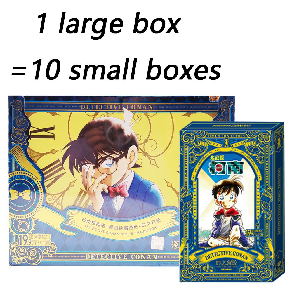 Genuine Detective Conan Collection Cards Anime Highly Popular Character Time Imprint Stamp Sticker Series Cards Toys Gifts