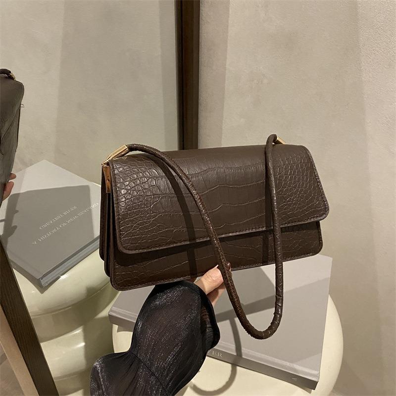 Minimalistischer Stil beliebte Damenhandtasche Sommer neue Mode einfarbig lässig tragbar Schulter Achseltasche