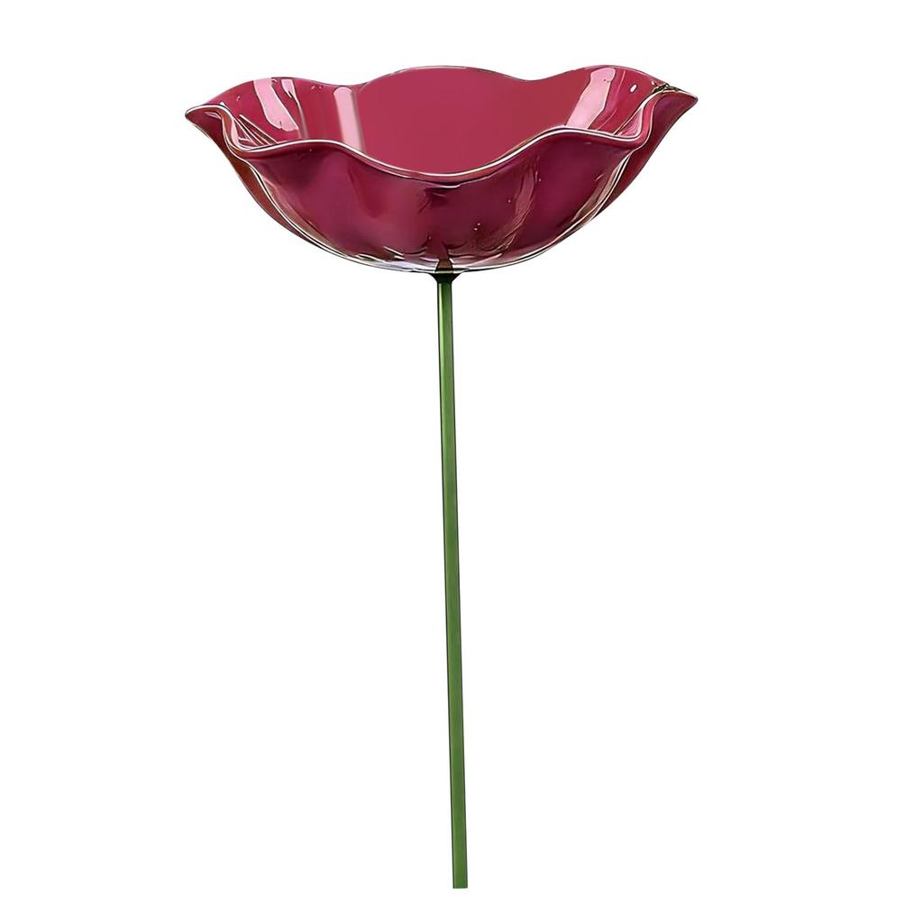 Flower Garden Stake Decoration Yard Ornament, Bee Bath Garden Bird Feeder Bird Bath Outdoor for Lawn Gift Courtyard Outside