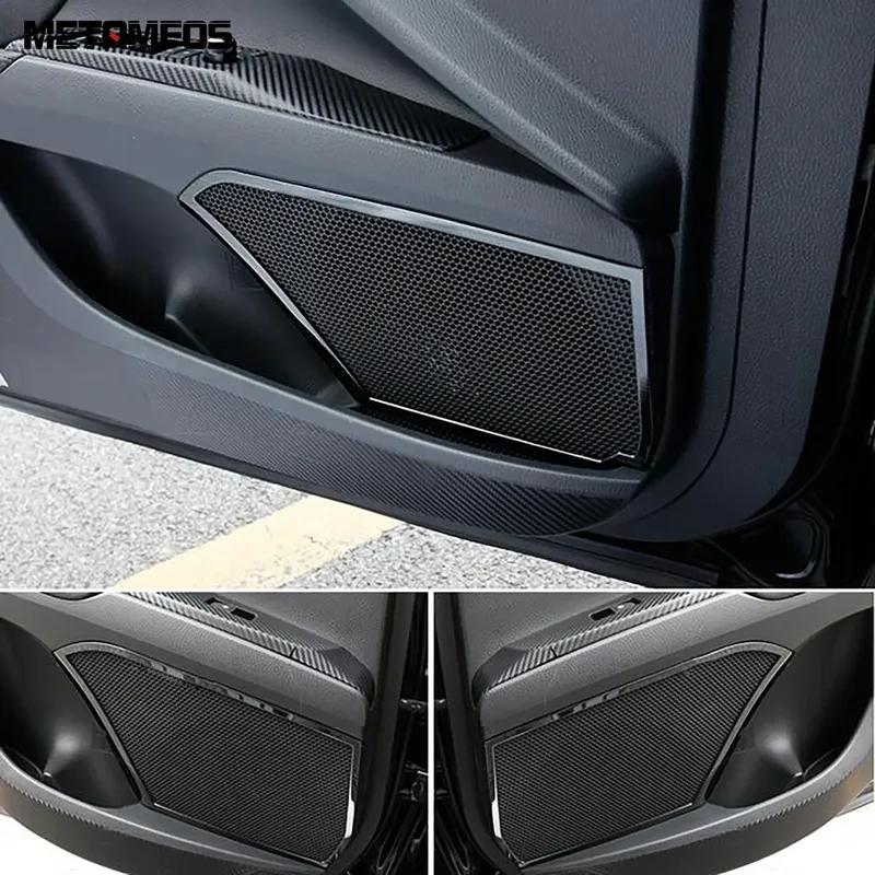 Interior Door Audio Speaker Louspeaker Cover Trim For Toyota Camry 2018-  2024 Stainless Steel Accessories Car Styling