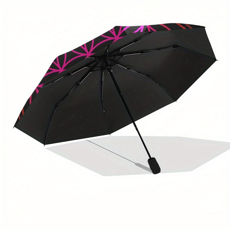 Flower of Life Mandala Decorative StickerUmbrella, Portable 3-Fold Umbrella for Men & Women,Christmas Gift ES69