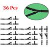 36pcs Hose Connector Black Fittings Joiner Nozzle Pipe Plastic