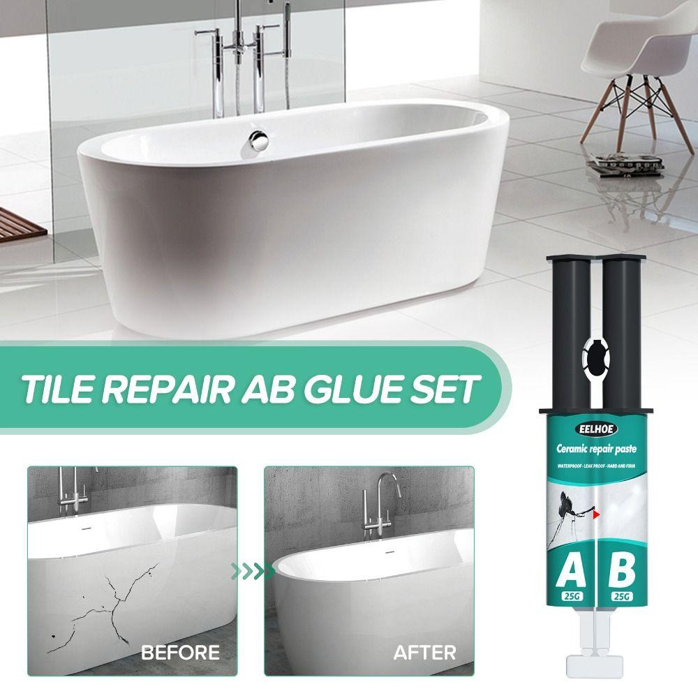 Firm Ceramic Repair Paste Tile Repair AB Glue Set Tile Repair Paste for Repairing Cracks Dents